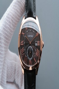 Replica Drive De Cartier WGNM0004 V6 Factory Rose Gold Grey Dial