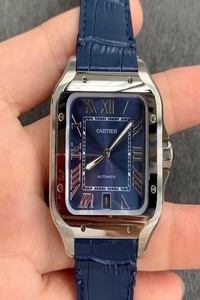 Replica Cartier Santos WSSA0030 V6 Factory Blue Dial