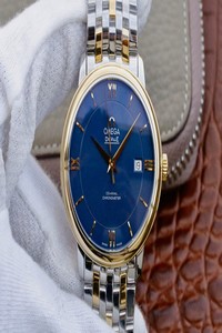 Replica Omega De Ville 424.20.37.20.03.001 TW Factory Blue Dial