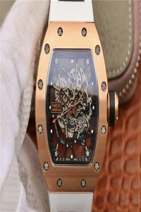 Replica Richard Mille RM035 Americas KV Factory Rose Gold White Strap