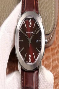 Replica Bvlgari Octo 102705 BV Factory Reddish Brown Dial