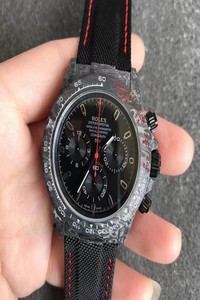 Replica Rolex Daytona Cosmograph Carbon Fiber Diw Customized Version Noob Factory Black Dial