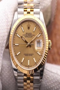 Replica Rolex Datejust M126233-0015 EW Factory Champagne Dial