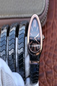 Replica Bvlgari Serpenti Spiga Watch 102885 BV Factory Rose Gold No Diamond