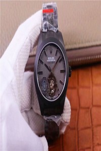 Replica JB Factory Replica Rolex Milgauss Base 116400 Label Noir Design LNT01HS-001 Black case watch