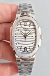 Replica Patek Philippe Nautilus Ladies 7118/1A-010 PF Factory White Dial