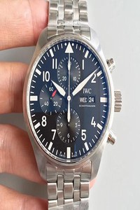 Replica IWC Pilot Chronograph Edition Le Petit Prince IW377717 ZF Factory V2 Blue Dial