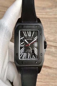 Replica Cartier Santos 100 XL WSSA0006 V6 Factory Black Dial