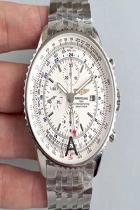 Replica Breitling Navitimer World A2432212/G571-443A JF Factory White Dial