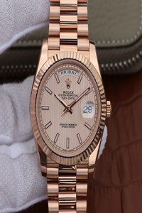 Replica Rolex Day Date II 228235 40mm EW Factory Rosegold Dial