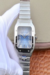 Replica Cartier De Santos WSSA0013 BV Factory Blue Dial