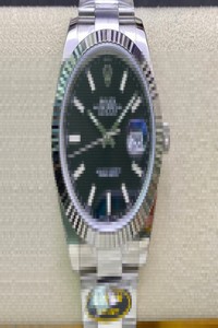 Replica Rolex Datejust M126334-0017 Clean Factory Black Dial