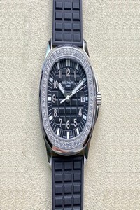 Replica Patek Philippe Aquanaut Quartz Ladies 5067A-001 PPF Factory Diamond-set Bezel
