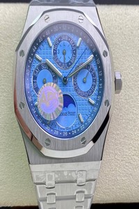 Replica Audemars Piguet Royal Oak 26574PT.OO.1220PT.01 APS Factory Blue Dial