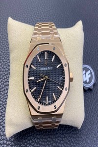 Replica Audemars Piguet Royal Oak 15500OR.OO.1220OR.01 ZF Factory Rose Gold Version Black Dial
