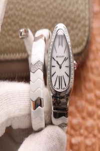 Replica Bvlgari Serpenti BV Factory Stainless Steel Diamond Case