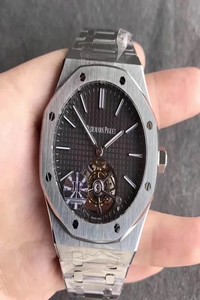Replica Audemars Piguet Royal Oak Tourbillon 26510PT.OO.1220PT.01 JF Factory Grey Dial