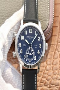 Replica Patek Philippe Calatrava 5524G-001 GR Factory Stainless Steel Blue Dial