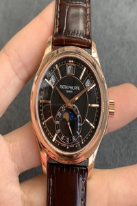 Replica Patek Philippe Complications 5205R-010 GR Factory Rose Gold Black Dial