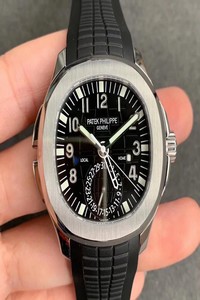 Replica Patek Philippe Aquanaut 5164A-001 GR Factory Stainless Steel Black Dial