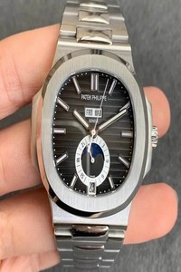 Replica Patek Philippe Nautilus 5726/1A-001 Moonphase GR Factory Stainless Steel Strap