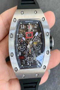 Replica Richard Mille RM011 KV Factory Black Rubber Strap