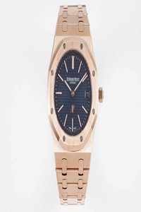 Replica Audemars Piguet Royal Oak 15202OR.OO.1240OR.01 KZ Factory Rose Gold Blue Dial