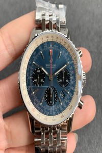 Replica Breitling Navitimer 1 B01 AB0121211C1A1 GF Factory Blue Dial