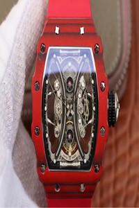 Replica Richard Mille RM53-01 KV Factory TPT Carbon Fiber Skeleton Dial