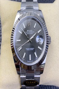 Replica Rolex Datejust M126334-0013 Clean Factory Grey Dial