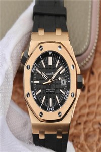 Replica Audemars Piguet Royal Oak Offshore 15710 JF Factory V8 Rose Gold Black Dial