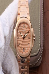Replica Patek Philippe Nautilus Ladies 7118-1R-010 PF Factory Honey Gold Dial