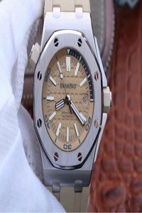 Replica Audemars Piguet Royal Oak Offshore 15710ST.OO.A085CA.01 JF Factory Beige Dial