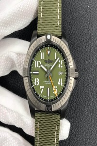 Replica Breitling Avenger Automatic GMT 45 Night Mission V323952A1L1X1 GF Factory Green Dial
