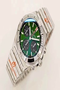 Replica Breitling Chronomat AB01343A1L1A1 GF Factory Green Dial