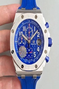 Replica Audemars Piguet Royal Oak Offshore Chronograph 26470 JF Factory V2 Blue Dial