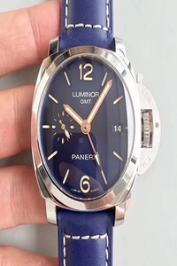Replica Panerai Luminor 1950 3 Days GMT Acciaio PAM688 VS Factory V2 Blue Dial