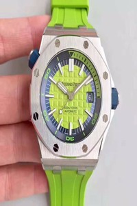 Replica Audemars Piguet Royal Oak Offshore Diver 15710ST.OO.A038CA.01 JF Factory Green Dial