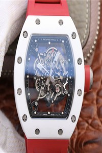 Replica Richard Mille RM055 Red Strap KV Factory Skeleton Dial