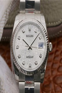 Replica Rolex Datejust 116234 36MM AR Factory Diamond-printed Dial